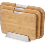 Set of 3 boards of cutting of bamboo josephjoseph joseph nest?, double face, antid�rapant, ic�nes pour ...