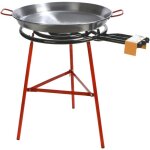 Set paella ibiza plat � pa�lla poli 70 cm 18 parts / r�chaud 60 cm 21, 00 kw / 3 pieds renforc�s - autre ...