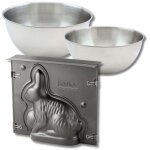 Set p�tisserie avec moule 3d lapin de p�ques 600 ml, 2 bols � mixer et spatule zenker