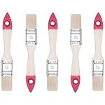 Set de pinceaux 25mm plats 5 pi�ces - largeur : 1 pouce ? 5 pcs - kit de brosses � peindre avec manche ...