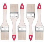 Set de pinceaux plats 5 pi�ces, largeur 2 pouce - 5 pi�ces, set de pinceaux � peindre avec manche en ...