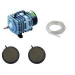 Set pompe � air bassin de jardin de 5000, 4000, 7000 2 bulleurs disque 12, 5 cm