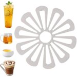 Sets de table r�sistants � la chaleur dessous de plat isolant antid�rapant en forme de fleur, anti br�lure, ...