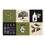 Set de table  olive  28x44cm vert & noir