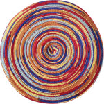 Set de table rond en satin teint� rouge 3838cm 1 pi�ce set de table paillet� adapt� pour no�l f�te de ...
