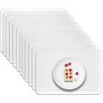 Sets de table transparents 12 pi�ces, sets de table en plastique lavables et anti - salissures, sets ...