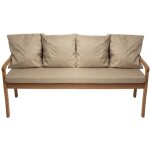 Setgarden - coussin pour banc 170x60 / 4x50x56cm, coussin ext�rieur, coussins pour balan�oires de jardin ...