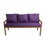 Coussins pour banc extrieur 140x50x7 / 3x50x56cm, coussins pour banquette de jardin violet, coussins ...