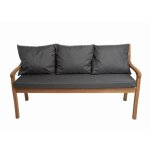 Coussins pour banc extrieur 140x60x7 / 3x50x56cm, coussins pour banquette de jardin anthracite, coussins ...