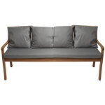 Setgarden - coussin pour banc de jardin 3 places 180x50 / 4x50x56cm, coussin ext�rieur, coussins pour ...
