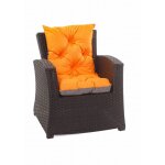 Coussin de chaise de jardin 50x50x55cm 2 pice coussin de jardin orange coussin de fauteuil d'extrieur ...