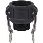 Sferaco - coupleur m�le b - 1' (26 / 34) - raccord rapide � cames polypropyl�ne