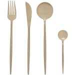 Sg secret de gourmet - mnagre 24 pices couverts en inox modle ida or mat - secret de gourmet