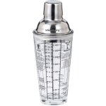 Shaker pour cocktails avec recettes, verre barman, 400 ml klausberg kb - 7647