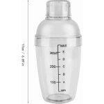 Shaker � cocktail transparent anti - fuite en r�sine pc avec �chelle