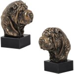 Shar pei - statuette de chien, buste sur socle en pierre, sculpture, trophée pour l'exposition canine ... Shar pei - statuette de chien, buste sur socle en pierre, sculpture, trophée pour l'exposition canine ...