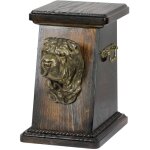 Shar pei - urne pour cendres de chien, urne �l�gante avec statuette, urne comm�morative avec buste de ...
