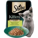 Sheba kitten nourriture humide compl�te pour chatons au saumon 4x 85g = 340g