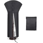 Shine housse pour parasol chauffant noir 226 x 85 x 48 cm
