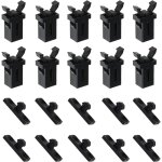Shining house - 10 paires serrure de loquet de poubelle  couvercle tactile en plastique rechange compatible ...