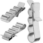Shining house - 10 pi�ces de clips de fil de remorque en acier inoxydable, clips de c�ble photovolta�que ...