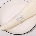 Shining house - 12 pcs rond de serviette, rond de serviettes de table porte - serviettes en m�tal ajour� ...