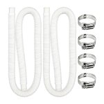 2 pcs tuyau de rechange pour piscine hors sol tuyau de remplacement de piscine avec 4 colliers de serrage ...