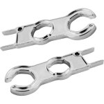 Shining house - 2 pices de cl mc4 pour connecteur pv cle  molette mc4 set de jeu de cl plate  molette ...