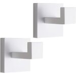 Shining house - 2 pi�ces crochet serviette pat�re mural carr� sus 304 acier inoxydable de salle de bain, ...