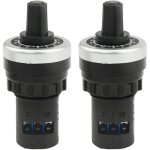 Shining house - lot de 2 potentiom�tre rotatif la42dwq - 22 22 mm 10 k ohm � vitesse variable (10 k)