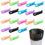 Shining house - 20 pièces clip fermeture poubelle supports de pince à clip en plastique pour poubelle ... Shining house - 20 pièces clip fermeture poubelle supports de pince à clip en plastique pour poubelle ...