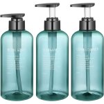 Shining house - 3 pices flacon pompe vide, 500ml / 16, 9oz flacon pompe rechargeable, bouteille vide ...