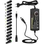 Shining house - 3a 72 w adaptateur secteur universel, 3v - 24v avec affichage led tension et 14 embouts, ...