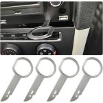 Shining house - 4 outil de dverrouillage d'autoradio, acier inoxydable clef extraction autoradio, cl ...