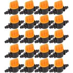 Shining house - 40 pices vanne de tubes d'irrigation, soupape d'irrigation goutte  goutte4 / 7de pouce ...