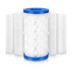 Lot de 5 cartouches filtrantes pour piscine - filtre spa - pour pompe de filtration intex bestway - accessoire ...