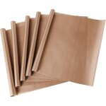 Shining house - lot de 5 feuilles de tflon pour la cuisson, rutilisable papier cuisson, feuilles de ...