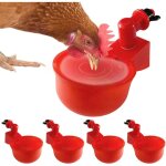 Shining house - 5 pices gobelets  eau pour poulet, gobelets pour abreuvoirs pour volaille, mangeoire ...