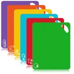 Shining house - lot de 6 pcs planches  dcouper en plastiques code couleur - planche  dcouper plastique ...