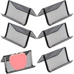 Shining house - 6 pices porte - cartes de visite en maille, support de carte de visite maille mtallique, ...