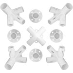 Shining house - 9 pices de rechange pour tonnelle 3 x 3 m auvent tente pieds coin centre tente accessoires ...