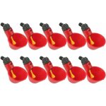 Shining house - abreuvoir poules, 10pcs abreuvoir poule  la volaille bols distributeur de boisson rouge ...