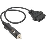Shining house - adaptateur de cble de connecteur mle obd, obd2 mle vers cble allume - cigare cble ...
