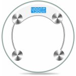 Shining house - balance pse - personne numrique en verre avec porte de 180 kg et cran lcd, blanc ...