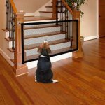 Shining house - barrire de scurit chien barrire de rtractable pliable pour barrire d'escalier de ...