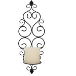 Shining house - bougie appliques dcoration murale : bougeoirs muraux bougeoirs fer volutes accents dcoratifs ...