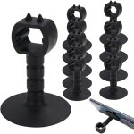 Shining house - butes de porte - protection murale - en silicone - avec support autocollant puissant ...