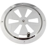 Shining house - grille de ventilation rond, ouverture d'a�ration r�glable �vent d'a�ration en acier inox ...