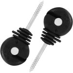 Shining house - isolateur de clôture électrique 100pcs, isolateur à anneau à vis courte, accessoire de ... Shining house - isolateur de clôture électrique 100pcs, isolateur à anneau à vis courte, accessoire de ...