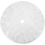 Shining house - jupe de sapin de no�l blanc peluche neige d�corations d'arbre de no�l tapis vacances ...